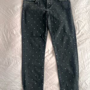 Current/Elliot Black Jeans with polka dots, size 29